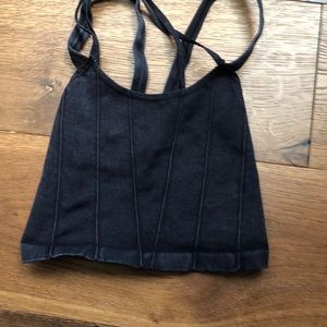 Vintage black free people bra top